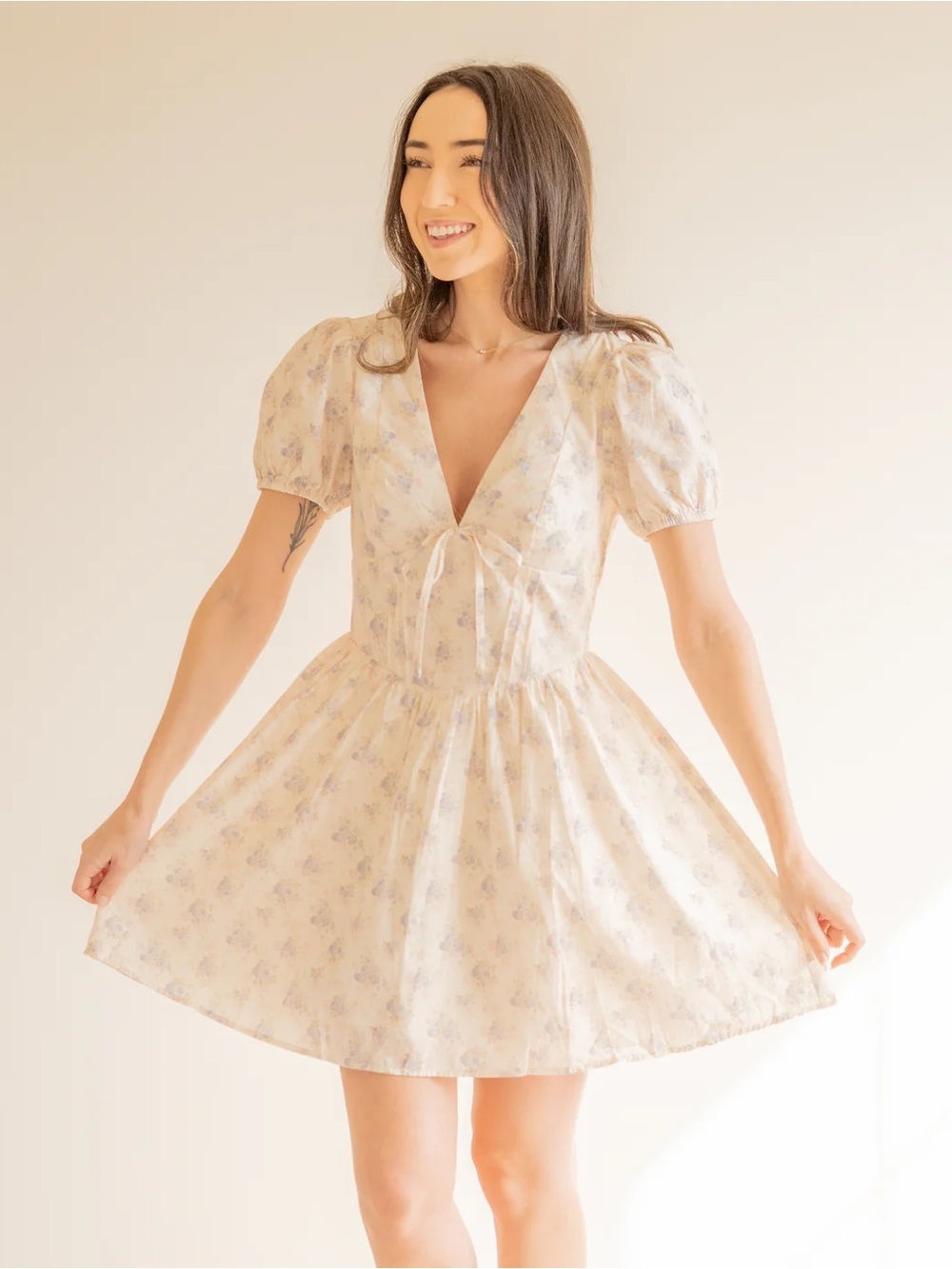 New with tags Storia Lilac Lullaby Floral Mini Dress